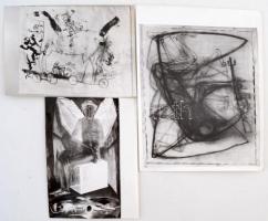 1972 Kondor Béla-Melocco Miklós-Pásztor Gábor kiállítási katalógus, benne 3 db Kondor-művet ábrázoló...