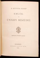 báró Eötvös József: Emlék- és ünnepi beszédek. (báró Eötvös József összes munkái VIII.) Bp., 1886, R...