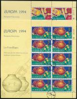 Europa CEPT kisívsor első napi bélyegzéssel, Europa CEPT mini sheet set with first day cancellation