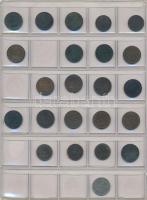 100db-os vegyes külföldi fémpénz tétel berakolapokon, közte Ausztrália, Ausztria, Bulgária, Kanada T...
