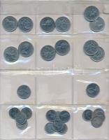 100db-os vegyes külföldi fémpénz tétel berakolapokon, közte Ausztrália, Ausztria, Bulgária, Kanada T...