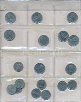 100db-os vegyes külföldi fémpénz tétel berakolapokon, közte Ausztrália, Ausztria, Bulgária, Kanada T...