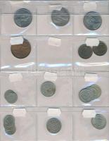 100db-os vegyes külföldi fémpénz tétel berakolapokon, közte Ausztrália, Ausztria, Bulgária, Kanada T...