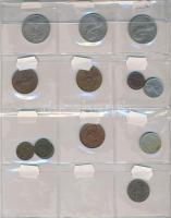 100db-os vegyes külföldi fémpénz tétel berakolapokon, közte Ausztrália, Ausztria, Bulgária, Kanada T...