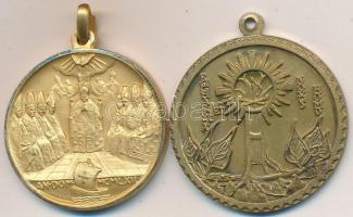 Vatikán 1962. "II. Vatikáni Zsinat" aranyozott fém emlékérem (30mm) + India 1964. "XX...