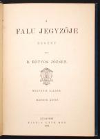 báró Eötvös József: A falu jegyzője I-II. (báró Eötvös József összes munkái XI-XII.) A harmadik köte...