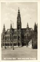 Vienna, Wien; Das Deutsche Wien, Adolf Hitler Platz, rathaus / square, town hall