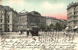 Vienna, Wien I. Karntnerring, Hotel Imperial, tram