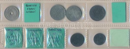 65db-os vegyes magyar és külföldi fémpénz tétel berakólapokon T:vegyes
65pcs of various coins in pl...