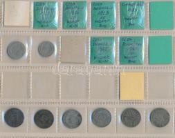 65db-os vegyes magyar és külföldi fémpénz tétel berakólapokon T:vegyes
65pcs of various coins in pl...