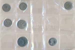 65db-os vegyes magyar és külföldi fémpénz tétel berakólapokon T:vegyes
65pcs of various coins in pl...