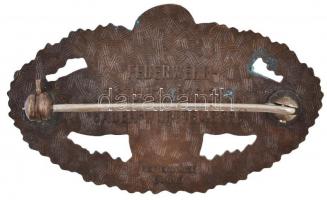 NSZK / Baden-Württemberg DN "Tűzoltóság Teljesítmény Jelvény" bronz fokozatú kitüntető jel...