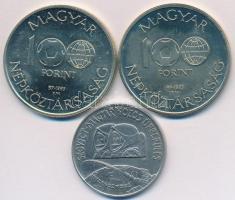 1980. 100Ft "Szovjet-magyar közös űrrepülés" + 1985. 100Ft "Mexikói Labdarúgó VB&quot...