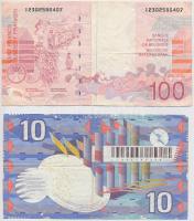 Vegyes: Belgium 1995-2001. 100Fr + Hollandia 1997. 10G T:III
Mixed: Belgium 1995-2001. 100 Francs +...