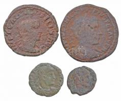 Római Birodalom 4db-os bronzpénz tétel T:3,3- Roman Empire 4pcs of bronze coins C:F,VG