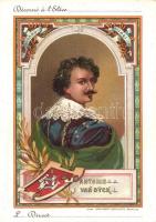 Antoine van Dyck; Décerné a l&#039;Eleve / student&#039;s award card, litho (non PC)