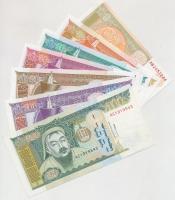 Mongólia 1993-1997. 1T-10.000T (10xklf) T:I,I-
Mongolia 1993-1997. 1 Tugrik - 10.000 Tugrik (10xdif...