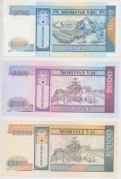 Mongólia 1993-1997. 1T-10.000T (10xklf) T:I,I-
Mongolia 1993-1997. 1 Tugrik - 10.000 Tugrik (10xdif...