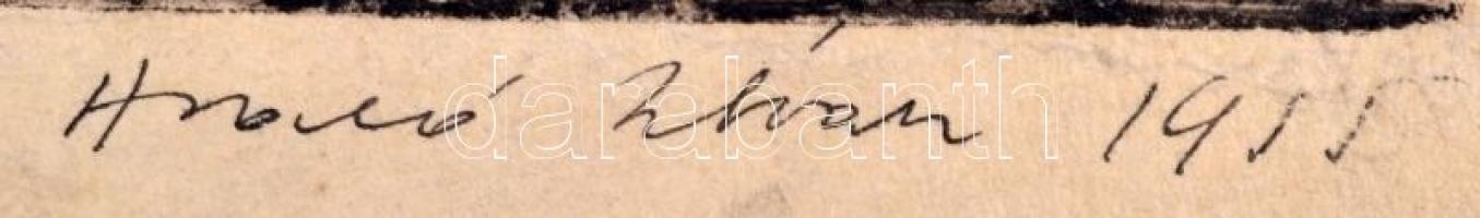 Hrakó István(1955): Esze Tamás. Rézkarc, papír, jelzett, 30x23 cm