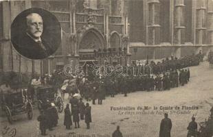 1905 Brussels, Bruxelles; Funérailles de Mgr Comte de Flandre, Eglise Ste Gudule / funeral of Prince Philippe, Count of Flanders