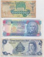 Vegyes: Barbados 1995. 2$ + Kajmán-szigetek 1974. 1$ + Seychelles-szigetek 1989. 10R T:III Mixed: Barbados 1995. 2 Dollars + Cayman Islands 1974. 1 Dollar + Seychelles 1989. 10 Rupees C:F