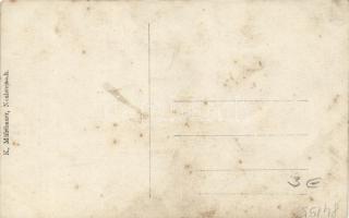 Unknown location, World War I German soldier, photo by K. Mühlbauer