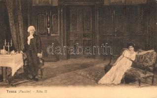 11 db RÉGI motívumlap, Puccini Tosca című operájának előadásáról, vegyes minőség / 11 old motive pos...