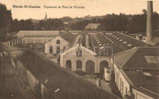 Sint-Genesius-Rode, Rhode-Saint-Genese; Papeteries de Pont de Warche / paper factory