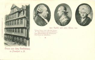 Frankfurt a. M., Goethehaus / Goethe and his parents (EK)