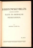 Colligatum. Dr. Somos Lajos: Juristowski Miklós ezredes-hadbíró élete és irodalmi munkássága.
Eger,...