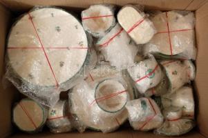 Gmundner Keramik osztrák nagy kerámia készlet (hiányos): 1 db nagy tál (d: 23 cm), 3 db leveses tány...