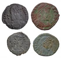 4db-os vegyes római rézpénz tétel, közte II. Constantius, Valens T:vegyes 4pcs of Roman copper coins, including Constantius II, Valens C:mixed