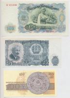 Bulgária 1951. 25L + 100L + 1974. 1L + 20L + 1993. 100L T:I-III
Bulgaria 1951. 25 Leva + 100 Leva +...