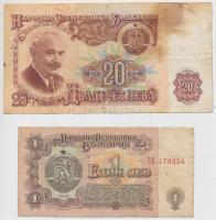 Bulgária 1951. 25L + 100L + 1974. 1L + 20L + 1993. 100L T:I-III
Bulgaria 1951. 25 Leva + 100 Leva +...