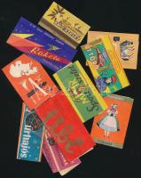 cca 1960-70 Magyar, retró csokoládépapírok, különböző méretben, 10db / chocolate papers