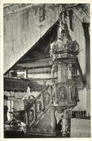 Késmárk, Kezmarok; Evangélikus fa templom, belső / wooden church interior