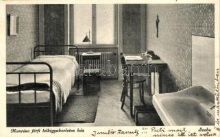 Budapest II. Manréza férfi lelkigyakorlatos ház, szoba, belső
