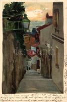 Trieste, Triest. Citta Vecchia; Ottmar Zieher Künstlerpostkarte No. 1774. litho s: Raoul Frank