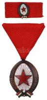 1983. "Munka Érdemrend" bronz fokozata, zománcozott Br kitüntetés mellszalagon, miniatűrre...