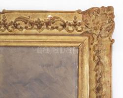 Fried Pál (1893-1955): Balerina. Olaj, vászon, jelzett, antik sérült keretben, 80×60 cm