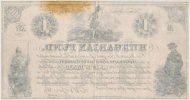 1852. 1$ "B" "Kossuth bankó" számozás nélkül T:III Hungary 1852. 1 Dollar "...