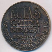 Kutas László (1936-) 2000. Br névjegyérem (42mm) T:2