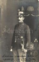 Pap Zoltán, magyar huszár katonatiszt fotója / Zoltán Pap, Hungarian Hussar officer, photo (EK)