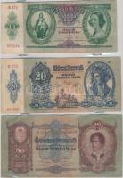 39db-os vegyes magyar pengő és adópengő bankjegy tétel T:vegyes