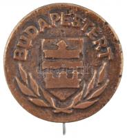 1988. "Budapestért" kitüntető jelvény eredeti dísztokban, adományozói okirattal T:1-