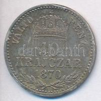 1870KB 10kr Ag "Ferenc József" T:2- ph