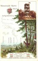 Jochgrabenberg, Wienerwald-Karte, litho (EK)