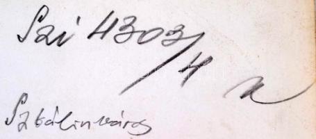 Sziklai Dezső(1910-1997): A Lemezárugyár új ebédlője, Sztálinváros, feliratozott, jelzett fotó, 24x2...