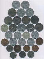 Ausztria 1h-20h 30db-os Heller fémpénz tétel, benne 1907. 20h T:vegyes
Austria 1 Heller - 20 Heller...