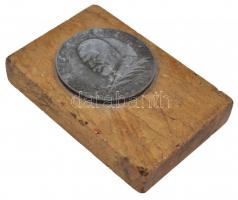 Bődy Kálmán (1885-1956) 1918. "Tisza István" Zn emlékérem márványlapon. "HONFIHŰSÉG É...